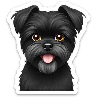 black Affenpinscher sticker