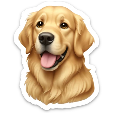 Golden retriver dos sticker