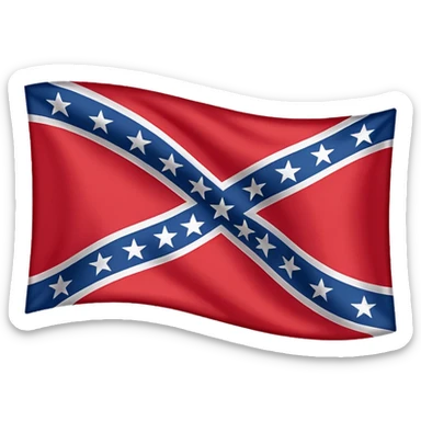 Confederate flag sticker