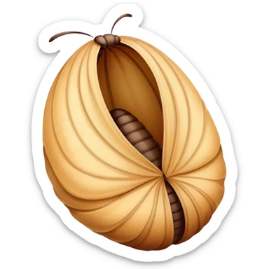 Butterfly in cocoon sticker
