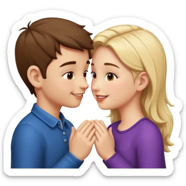 Love kissing mod boy and girl sticker