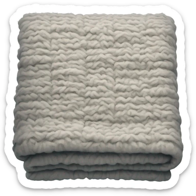 Winter blanket folded sticker