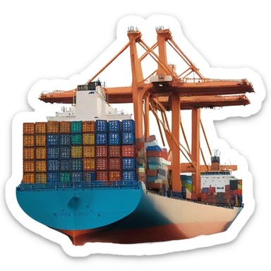 cargo ship sticker