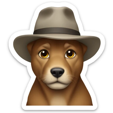 shar with hat sticker