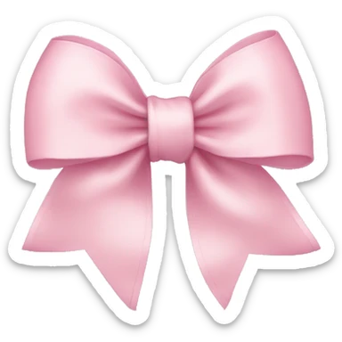 Light pink bow sticker