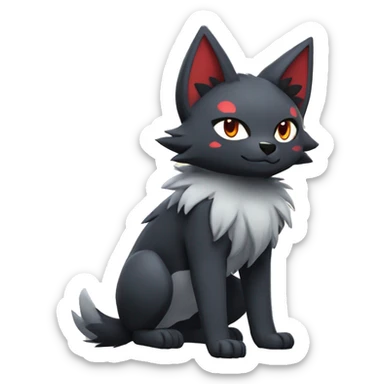 Litten-Mightyena-Zorua full body sticker