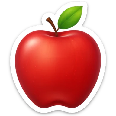 Juice Box RED Apple sticker