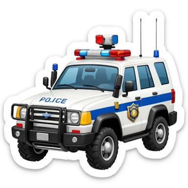 Well armed rugged Star Wars Imperial Shock Troopers police car off road interceptor from hell sticker