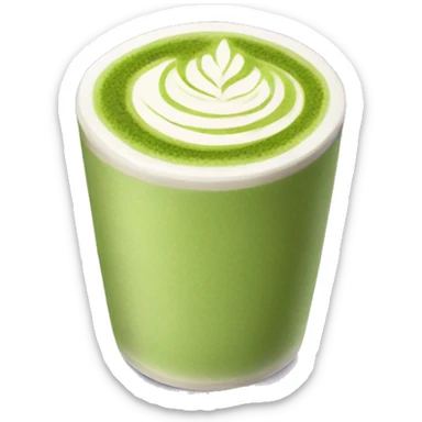 Matcha latte  sticker