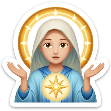 god begins of maing miraclous karma making of humans sticker