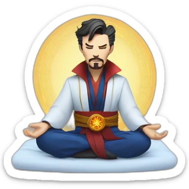 Doctor Strange meditation sticker