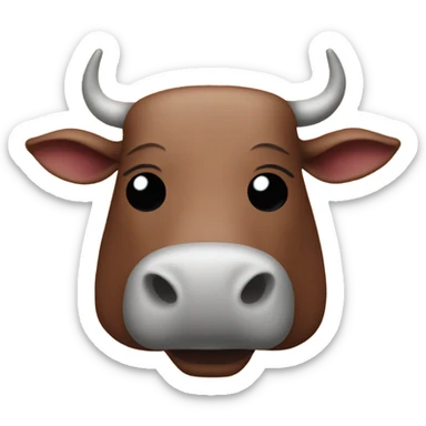 Obeese beef  with nose and toes sticker