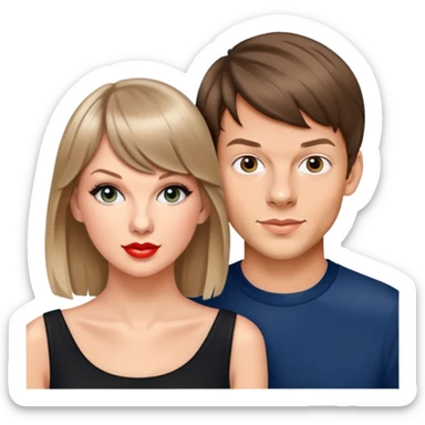 Taylor swift with Louis tomilson sticker