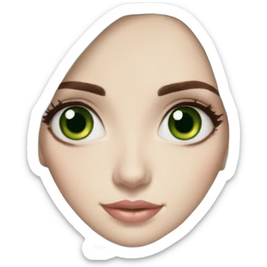 lily-collins-with-green-eyes sticker