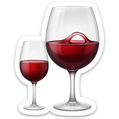 glass of wine  sticker