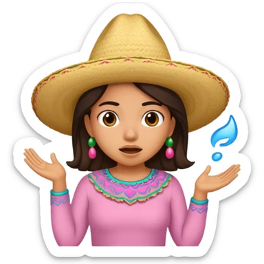 A Mexican girl named Samantha farting sticker