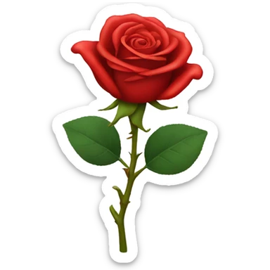 red rose sticker
