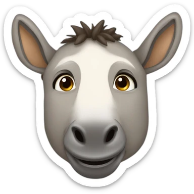 Un súper burro con poderes sticker