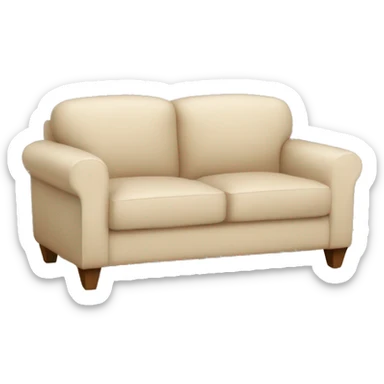 beige 1-seater sofa sticker