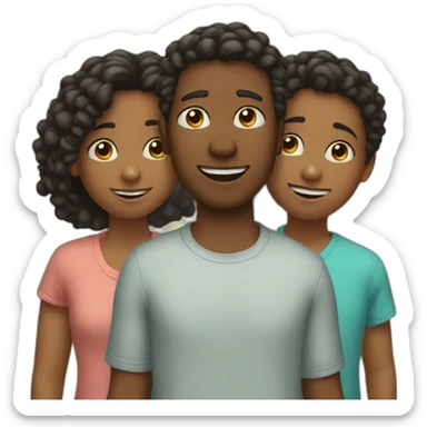 Three siblings sticker