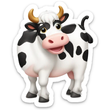 Christmas cows sticker