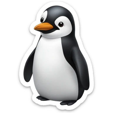Un pinguino fino sticker