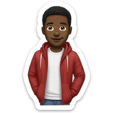 Black man were Jordan clothing  sticker