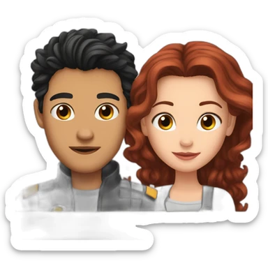 jessie and tom from starstruck sticker