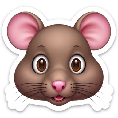Big eyes rat sticker