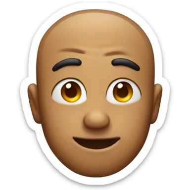 Emoji with 2 fingers on his forehead  sticker