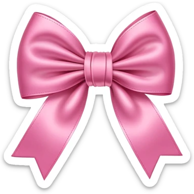 Cute bow sticker