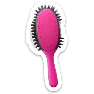 hair brush pink feminine sticker
