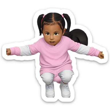 twintails child with boy sticker