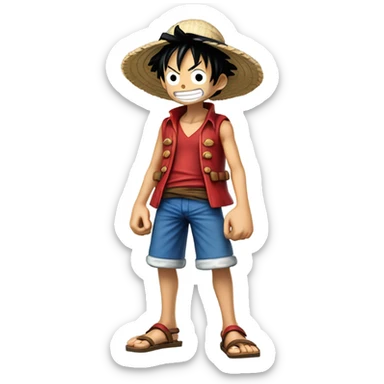 Luffy in the spotlight sticker