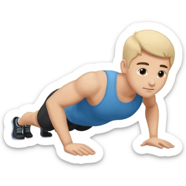 Pushup with no face sticker