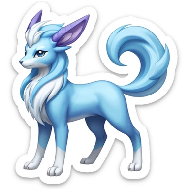 Lucia-Suicune-fakemon-creature-hybrid sticker