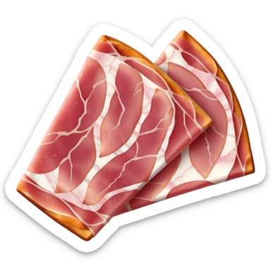 fette di prosciutto crudo affumicato (Parma Ham) sticker