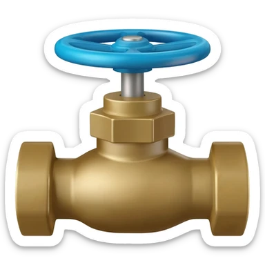 mains water cock sticker