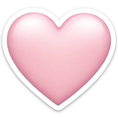 Light pink heart sticker