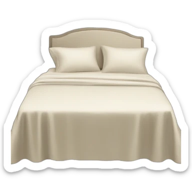 stylish bed with sheet sticker