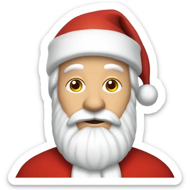 european santa sticker
