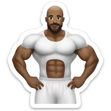 Gym bro Gym White sticker