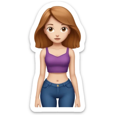 Skinny legend. Girl with Super tiny toxicly dramatic waist compared to her hips/chest sticker