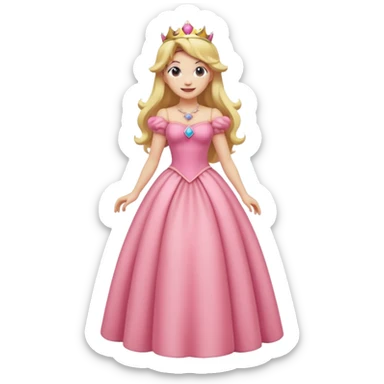 Princess Peach full body  sticker