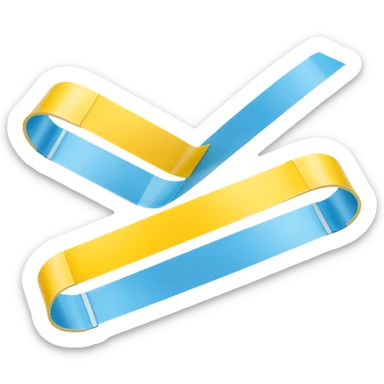 3D render of Yellow Tape, forensic investigation aesthetic, sterile clinical lighting, cool blue undertones, sharp high-contrast details, professional clean look, Apple emoji style, isolated on white background --v 6.0 sticker