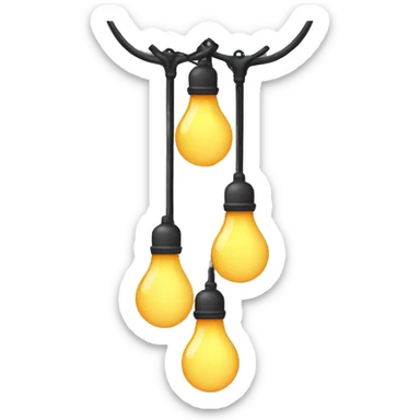 hanging lights sticker