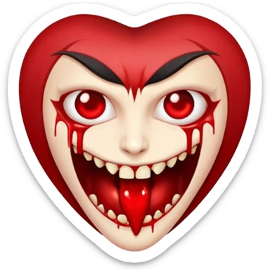 vampire bite sticker