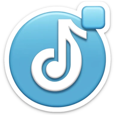 Logo tiktok comme sur app store sticker