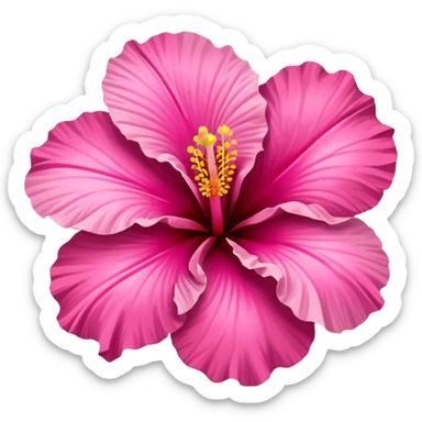 pink hibiscus sticker