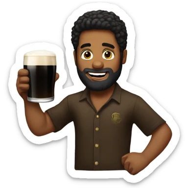 cole palmer drinking guinness  sticker